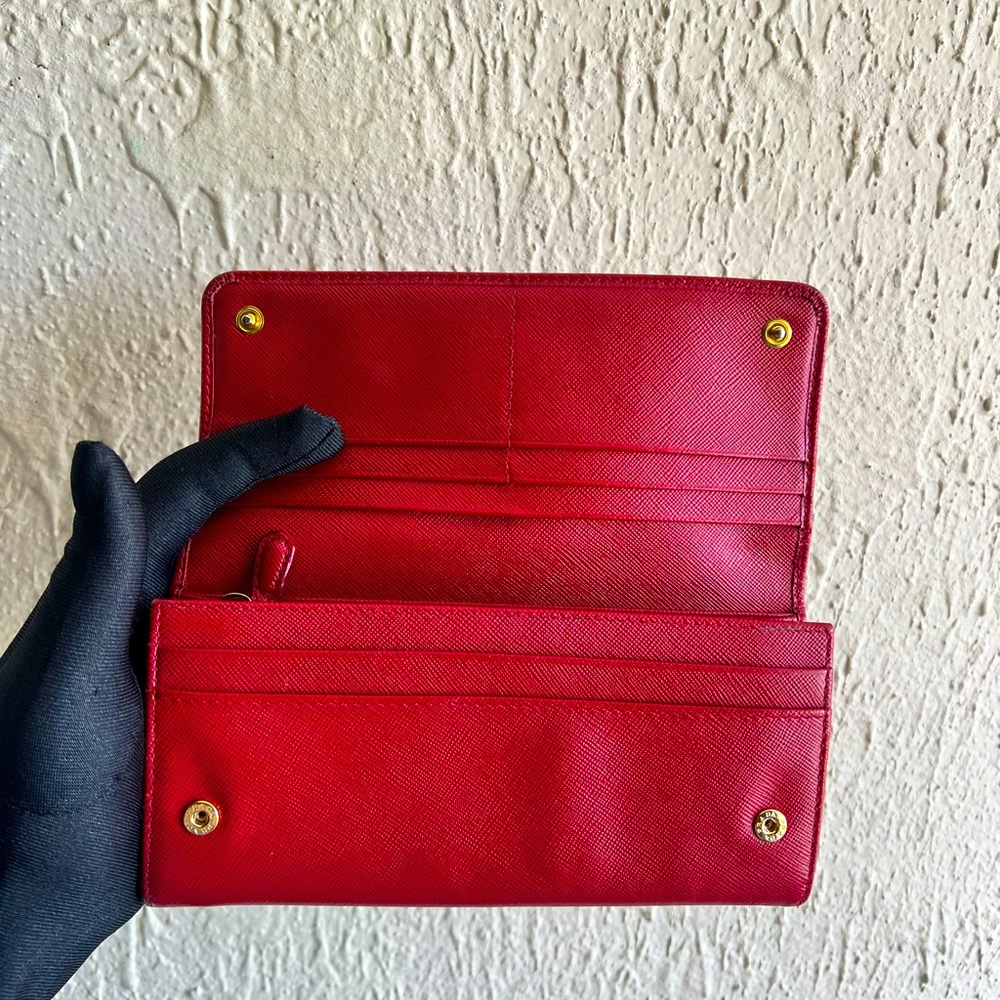 Prada Saffiano Leather Long Wallet - Picture 6 of 11